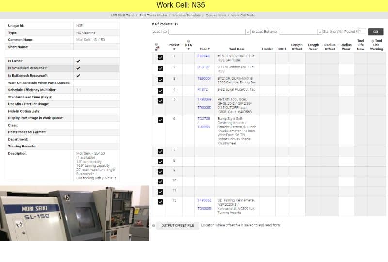 workcell scheduling software machine shop