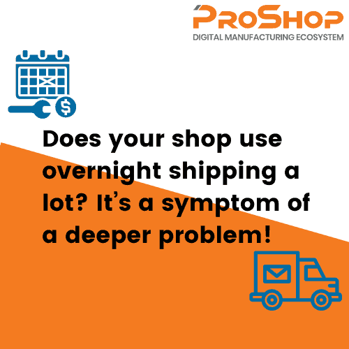 Does your shop use overnight shipping a lot