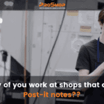 How many of you work at shops that are run on Post-it notes??