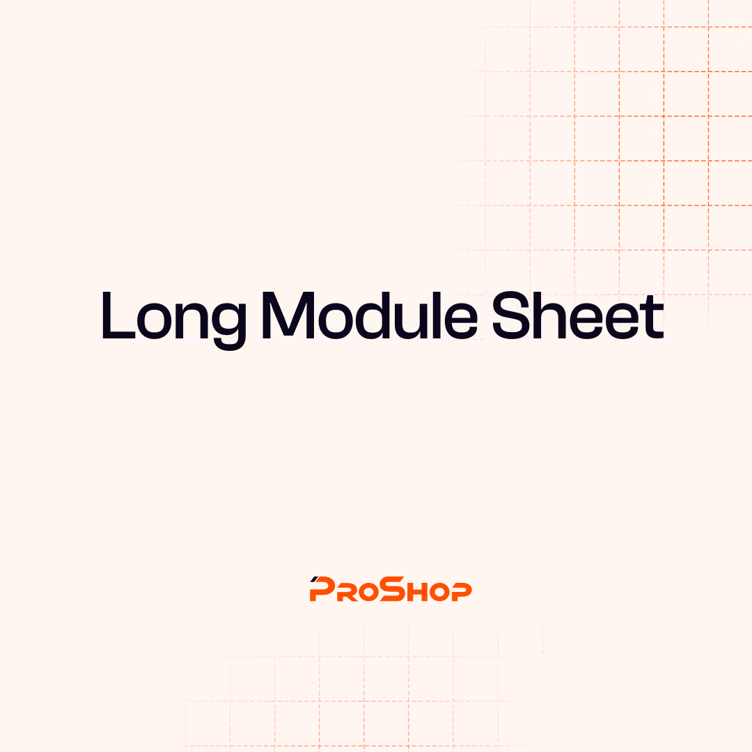 Long Module Sheet